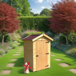 Abri en bois massif certifié 2,03m² - panneaux 16mm + plancher