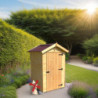 Abri en bois massif certifié 2,03m² - panneaux 16mm + plancher
