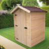 Abri en bois massif certifié 2,03m² - panneaux 16mm + plancher