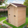 Abri en bois massif certifié 2,03m² - panneaux 16mm + plancher