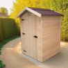 Abri en bois massif certifié 2,03m² - panneaux 16mm + plancher
