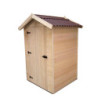Abri en bois massif certifié 2,03m² - panneaux 16mm + plancher