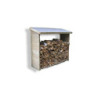 Abri range-bûches 2 stères en bois traité autoclave - Habrita