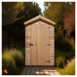 Toilettes sèches en bois massif FSC - panneaux 16mm + plancher - Habrita