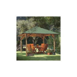 Kiosque carré Cordoba – 3,57x3,57m - Karibu