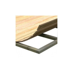 Abri de jardin adossé en bois certifié 4,85m² Juist 3 - Karibu