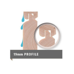 Abri de jardin adossé en bois certifié 4,85m² Juist 3 - Karibu