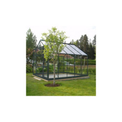 Chalet et Jardin Serre de jardin en verre Gris 7.56m²