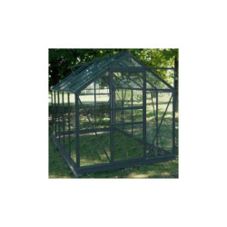 Chalet et Jardin Serre de jardin en verre Gris 5.77m²