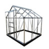 Serre de jardin 3,8 m² en aluminium et verre horticole Popular - Halls