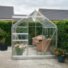 Serre de jardin 5m² en aluminium et verre horticole Popular - Halls
