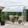 Serre de jardin 5m² en aluminium et verre horticole Popular - Halls