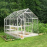 Serre de jardin 5m² en aluminium et verre horticole Popular - Halls