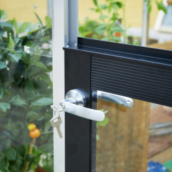 Serre de jardin 5m² en verre trempé Compact Nye - Juliana