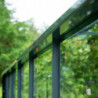 Serre de jardin 5m² anthracite en verre trempé Compact New - Juliana