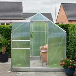 Serre de jardin 5m² en polycarbonate 4mm Popular - Halls