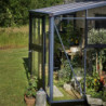 Serre Veranda aluminium anthracite et verre trempé 4,4m² Juliana	