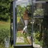 Serre Veranda aluminium anthracite et verre trempé 4,4m² Juliana	