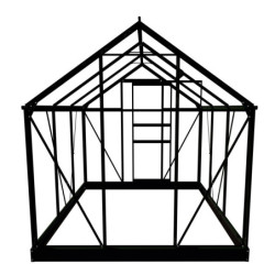 Serre de jardin 3,8 m² verte en polycarbonate Popular Halls