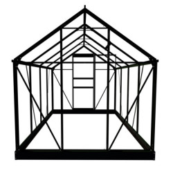 Serre de jardin 5m² verte en verre horticole Popular - Halls