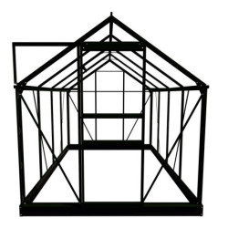 Serre de jardin 5m² verte en verre horticole Popular - Halls