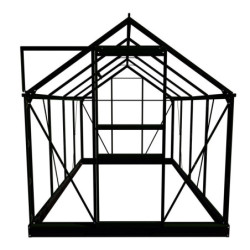 Serre de jardin 5m² verte en polycarbonate 4mm Popular Halls