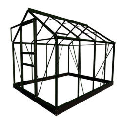 Serre de jardin 5m² verte en polycarbonate 4mm Popular Halls