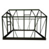 Serre de jardin 5m² verte en polycarbonate 4mm Popular Halls