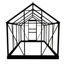 Serre de jardin 5m² verte en polycarbonate 4mm Popular Halls