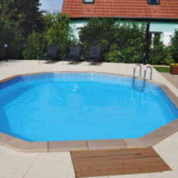 Piscine béton décagonale NATURALIS 2 - 6,35x4,72x1,28m