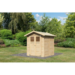 Abri de jardin Tobin 3 de 3,31m² panneaux bois 14mm - Karibu