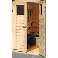 Abri de jardin Tobin 3 de 3,31m² panneaux bois 14mm - Karibu