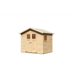 Abri de jardin Tobin 3 de 3,31m² panneaux bois 14mm - Karibu