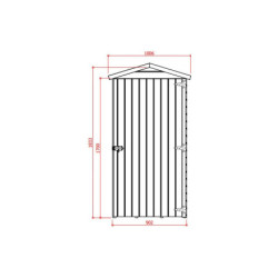 Petit abri de jardin traité autoclave avec plancher SOLID