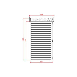 Petit abri de jardin traité autoclave avec plancher SOLID