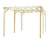 Carport en bois massif traité autoclave 15m² - Habrita