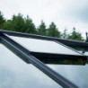 Serre Compact Nye 5m² anthracite en polycarbonate 6mm Juliana