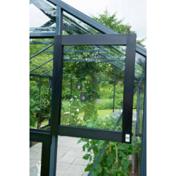 Serre Compact Nye 5m² anthracite en polycarbonate 6mm Juliana