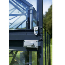 Serre Compact Nye 5m² anthracite en polycarbonate 6mm Juliana