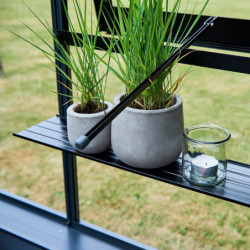 Etagère en aluminium 150x15cm pour serre de jardin