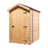 Toilettes sèches grand modèle en bois massif + plancher - Habrita