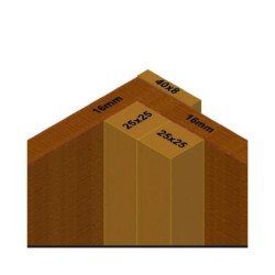 Toilettes sèches grand modèle en bois massif + plancher - Habrita