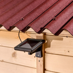 Toilettes sèches grand modèle en bois massif + plancher - Habrita