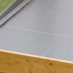 Option couverture bâche de toit autocollante pour abris toit plat