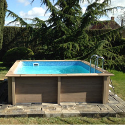 Piscine béton carrée NATURALIS - 3,24x3,24x1,28m