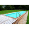 Piscine bois rectangulaire 350x1550cm LINEA toute équipée UBBINK