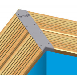 Piscine bois rectangulaire 500x800cm LINEA toute équipée UBBINK