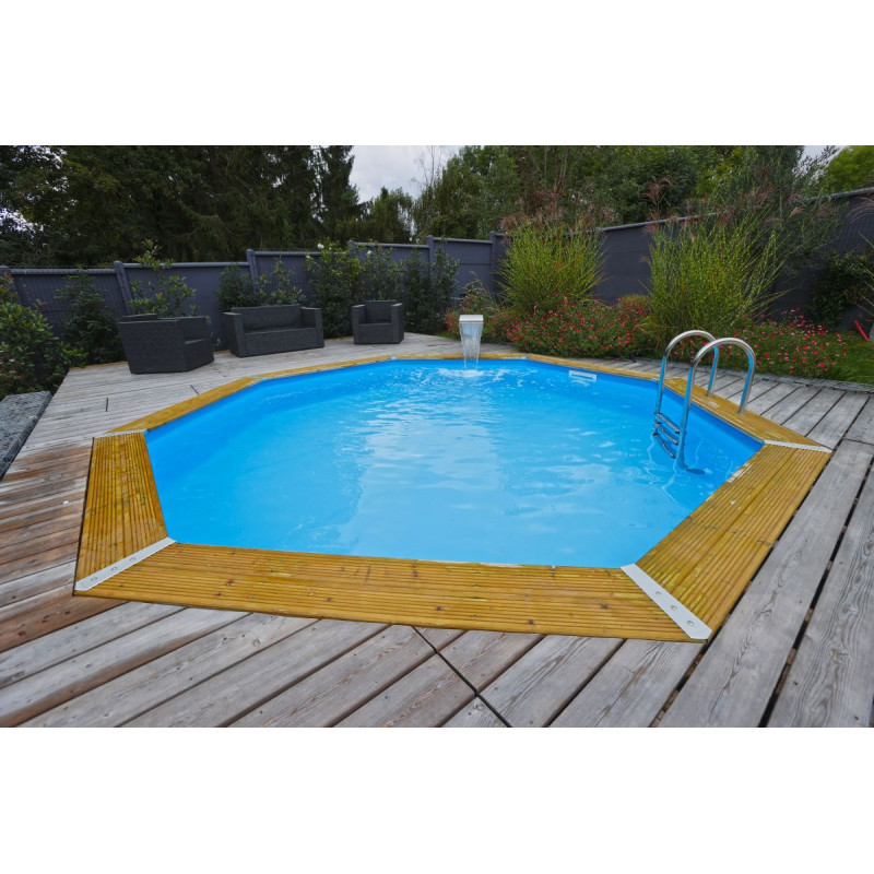 Piscine bois octogonale Diam 510cm OCEA toute équipée UBBIN