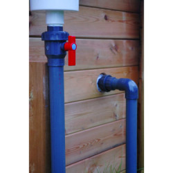 Piscine bois octogonale allongée 400x610cm AZURA toute équipée UBBINK