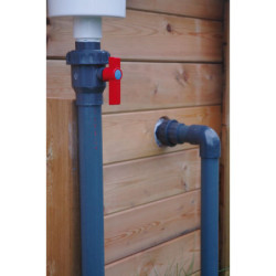 Piscine bois octogonale allongée 400x610cm AZURA toute équipée UBBINK